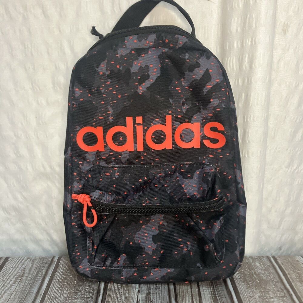 New ADIDAS Insulated Lunch Bag 2 Compartments 1 Mesh Pocket